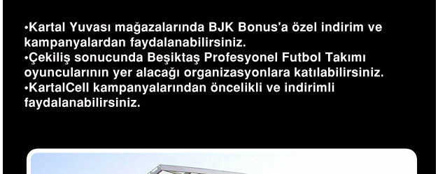 Deniz Bonus BJK Bülten Kampanyası