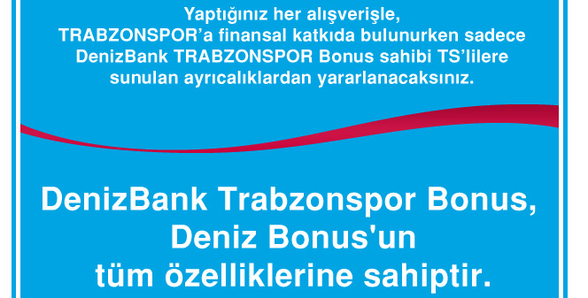Deniz Bonus Trabzonspor Blten